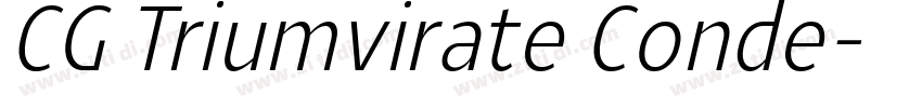 CG Triumvirate Conde字体转换